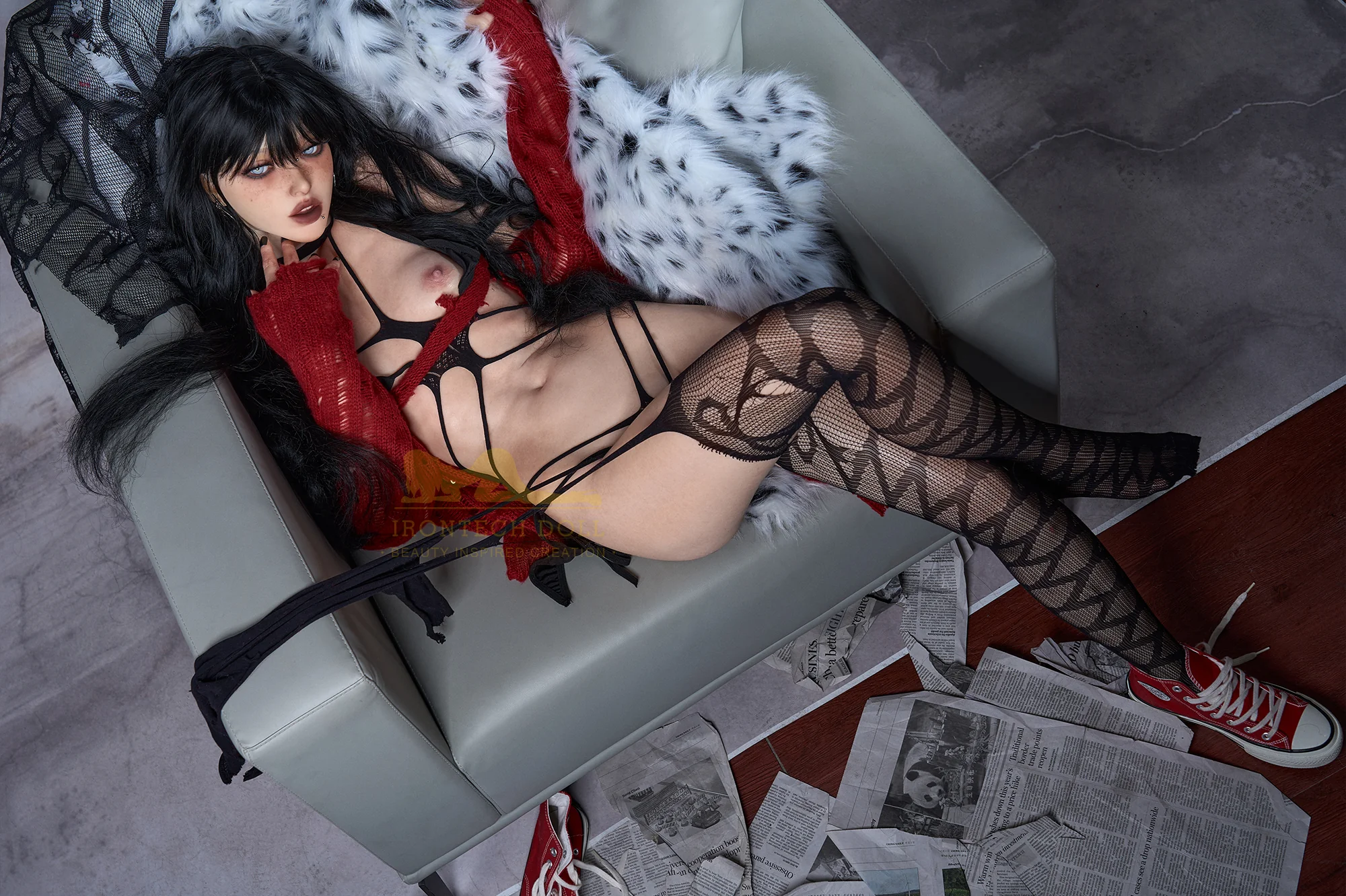 Vanessa 161cm minus (5ft28) AA-Cup skinny Full Silicone Sexy Love Doll - Super Realistic Series - Irontech Doll® - Image 40