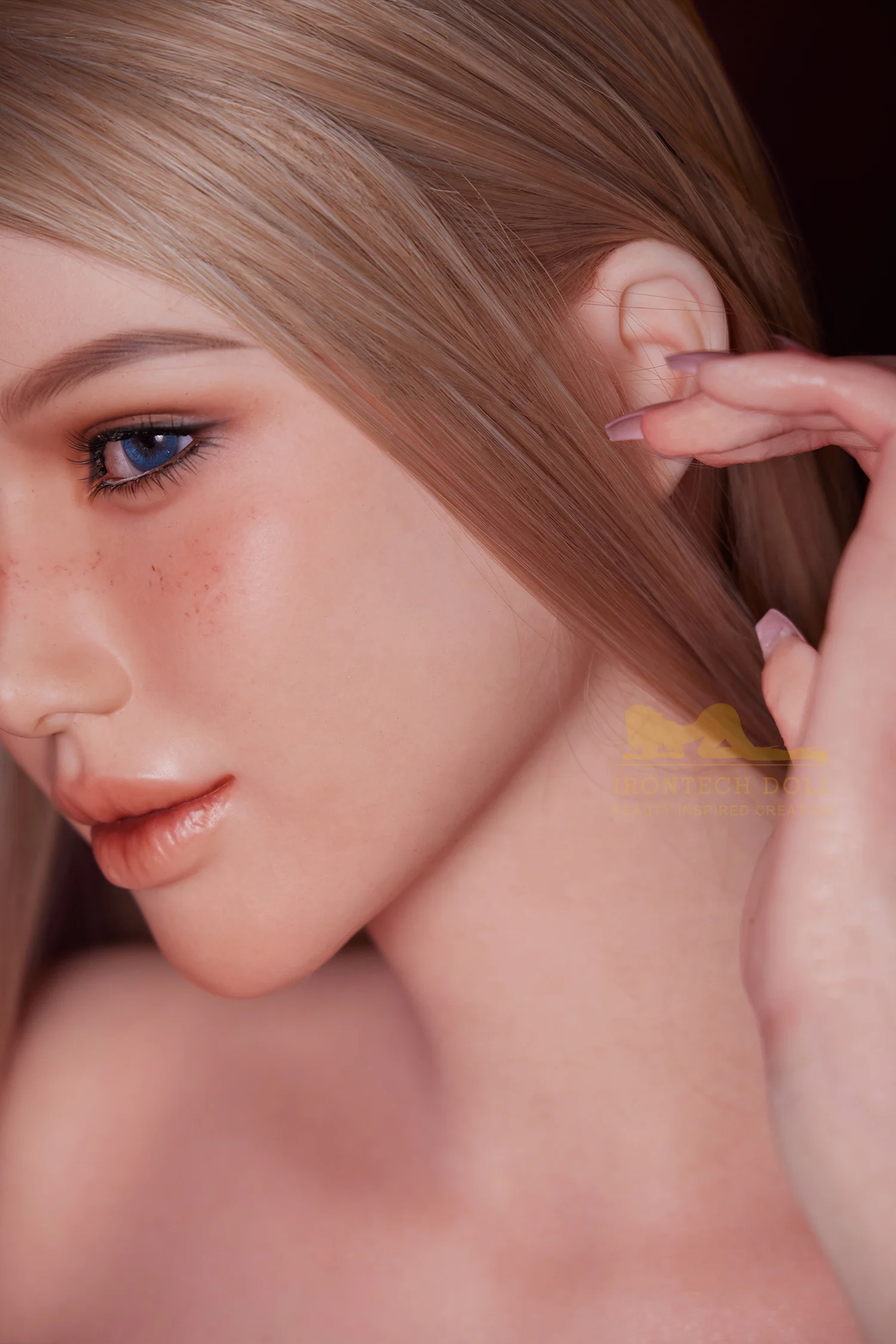 Celine 164cm (5ft4) E-Cup Natural skin seamless AIO body Real Life Silicone Sex Doll - IronTech Doll® - Image 12