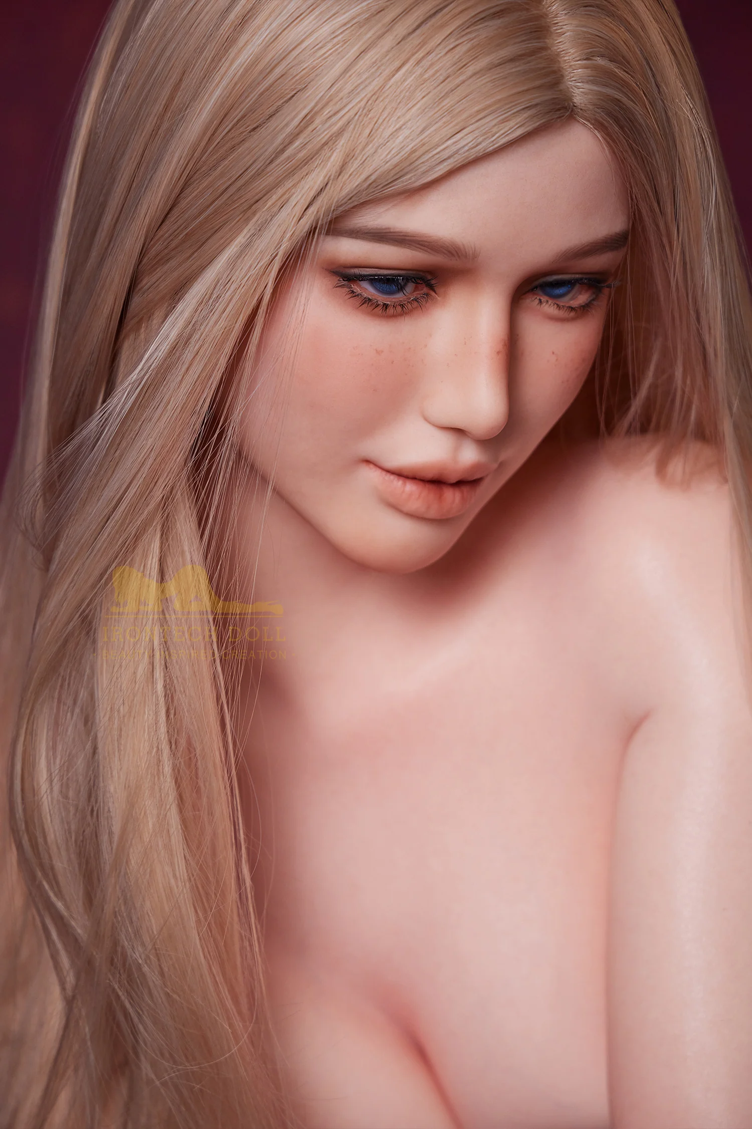 Celine 164cm (5ft4) E-Cup Natural skin seamless AIO body Real Life Silicone Sex Doll - IronTech Doll® - Image 6