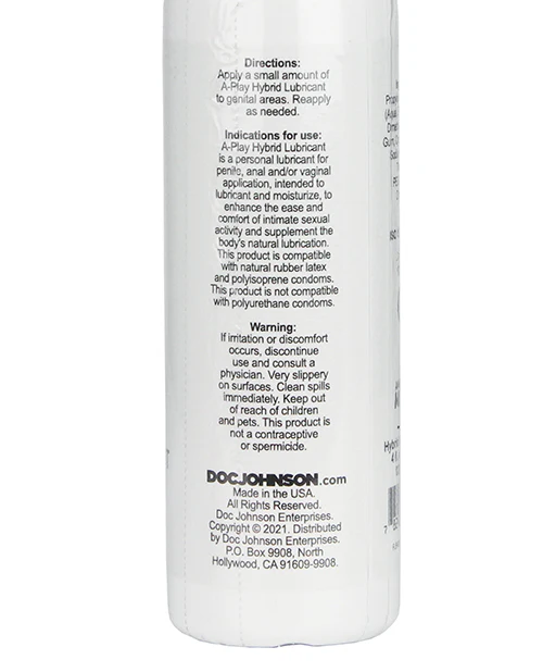 A Play Hybrid Anal Lubricant - 4 oz - Image 2