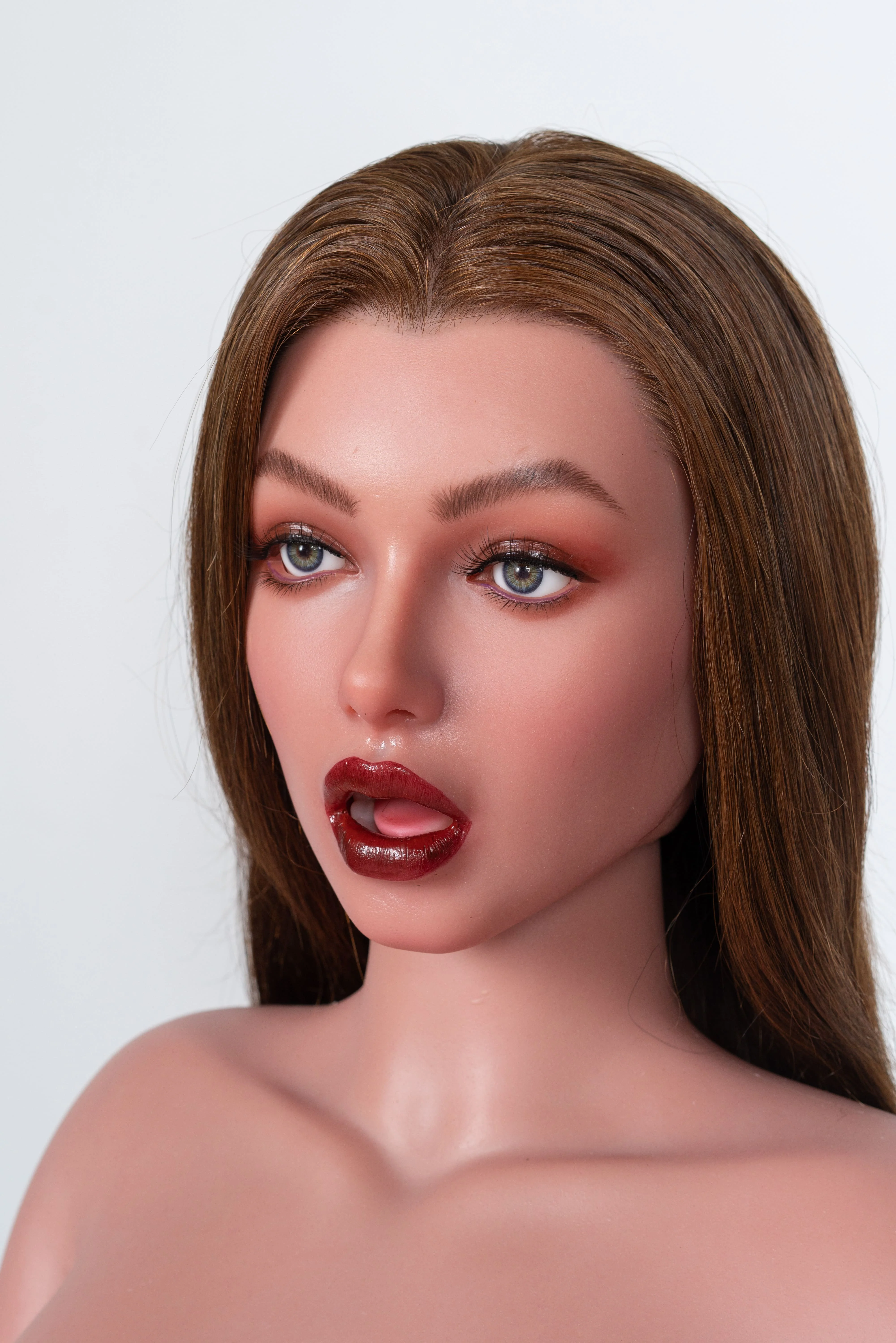 Adeline Realistic Silicone Head (Movable Jaw + Implanted Hair) + SLE Body Doll - ZELEX® [USA STOCK] - Image 36