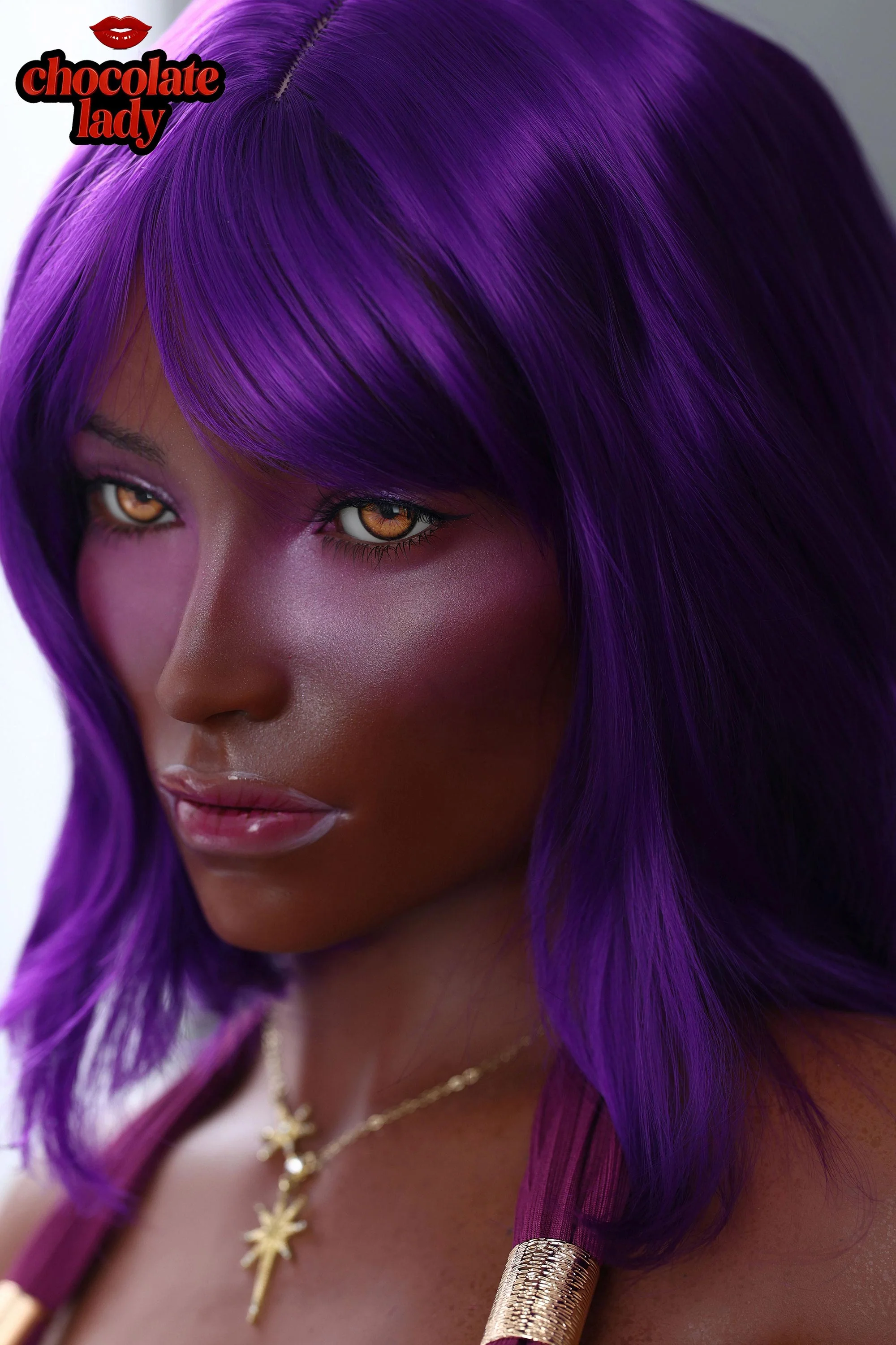 Aim 160cm C-Cup Silicone Sex Doll - Chocolate Lady Doll - Image 8