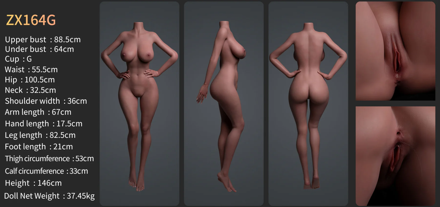 Rosie Premium Silicone Head (Movable Jaw) + SLE Body Sex Doll - ZELEX® [USA STOCK] - Image 20