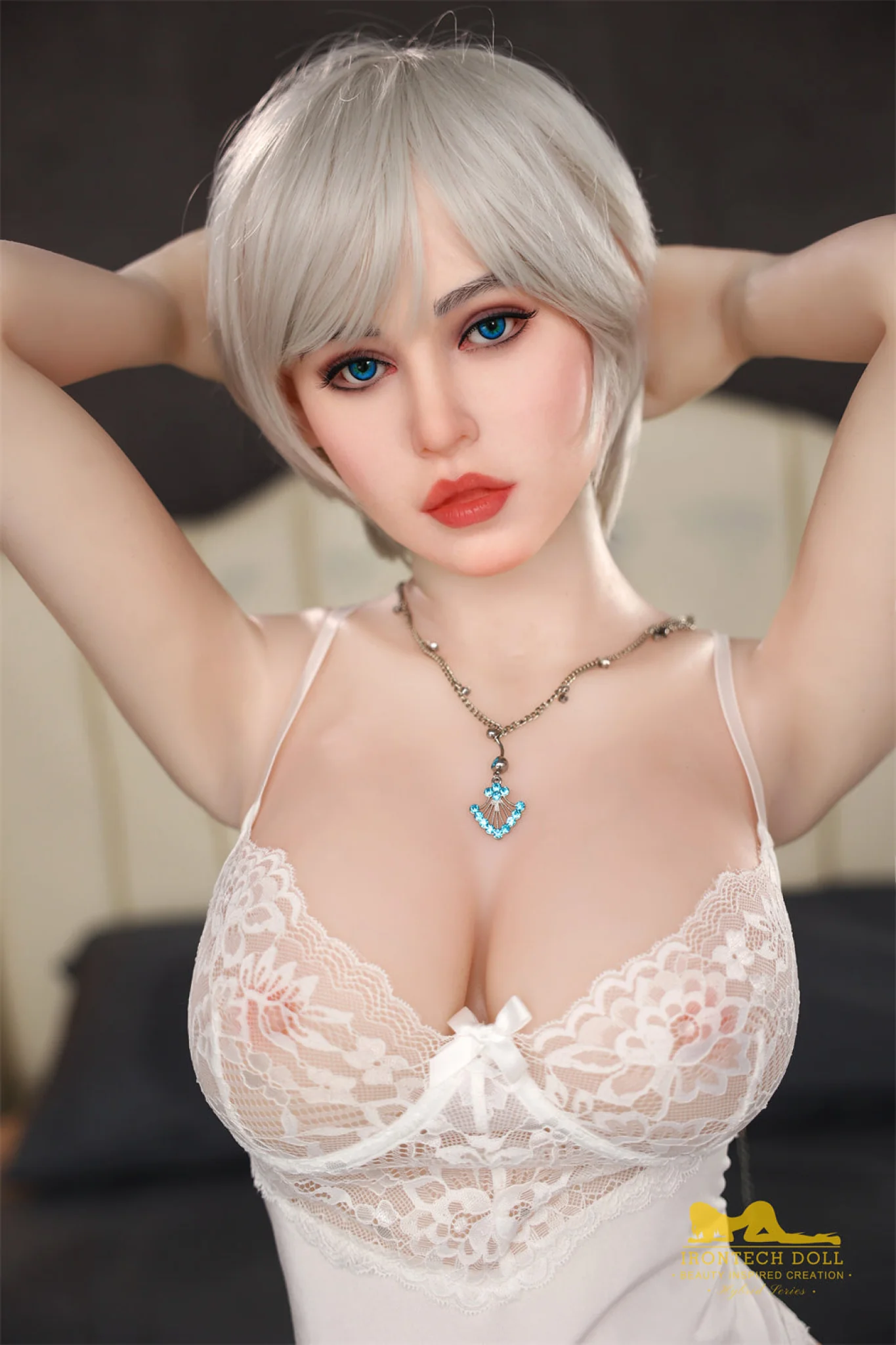 Angelia 159cmplus ( 5ft2 ) F-Cup Silicone Head and TPE Body Hybrid Sex Doll - Irontech Doll - Image 5
