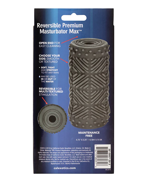 Apollo Max Reversible Premium Masturbator - Grey - Image 5