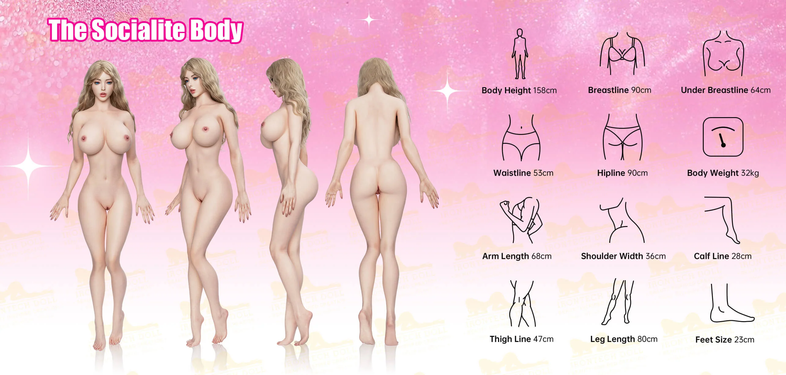 Bailey  158BA (5ft18) G-Cup Dream Girl Realistic Silicone Sex Doll - Irontech Doll® - Image 23