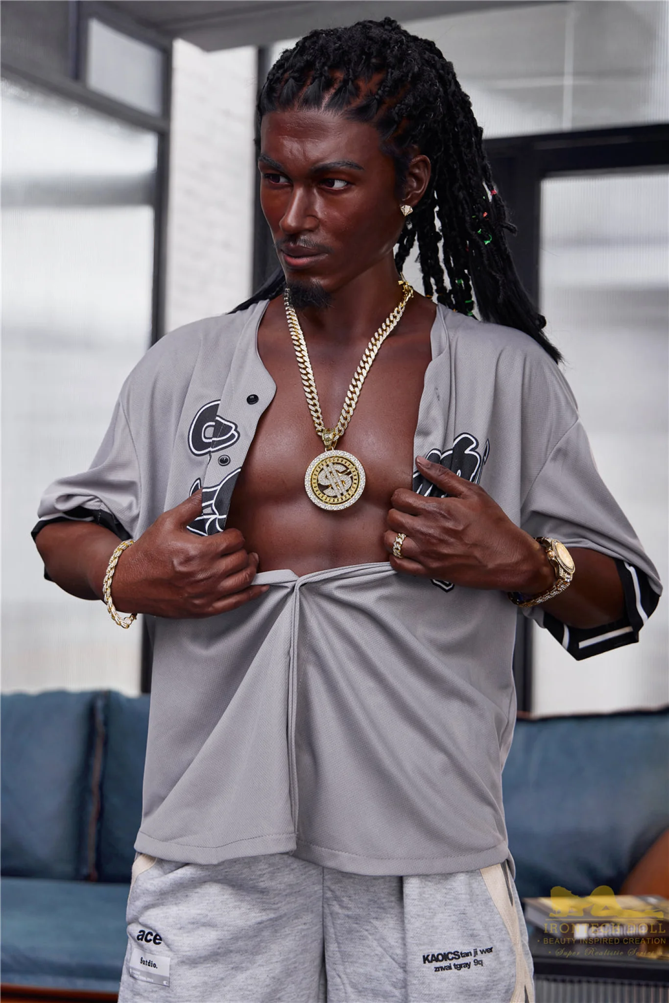 Bill  170cm(5ft7)  Ebony Silicone Male Sex Doll - IronTech Doll® - Image 18