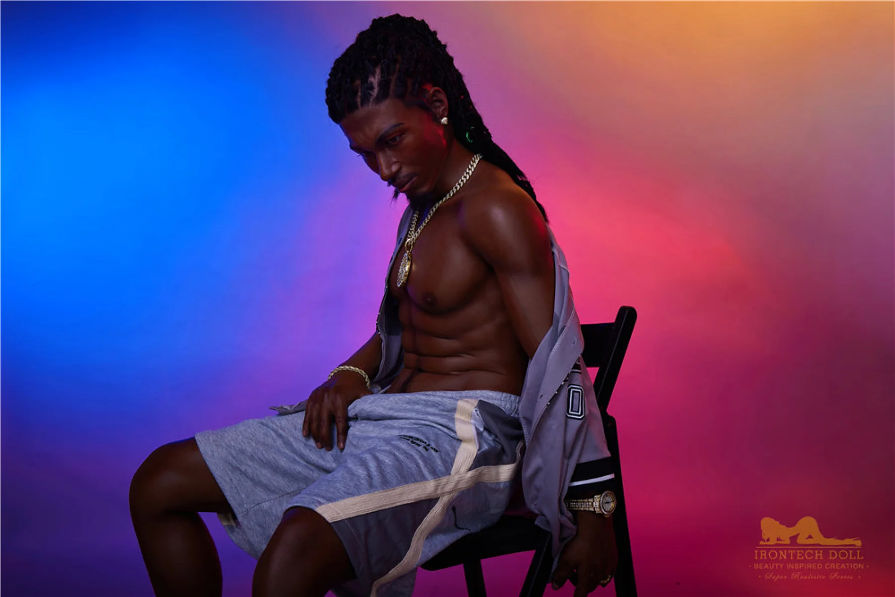 Bill  170cm(5ft7)  Ebony Silicone Male Sex Doll - IronTech Doll® - Image 23