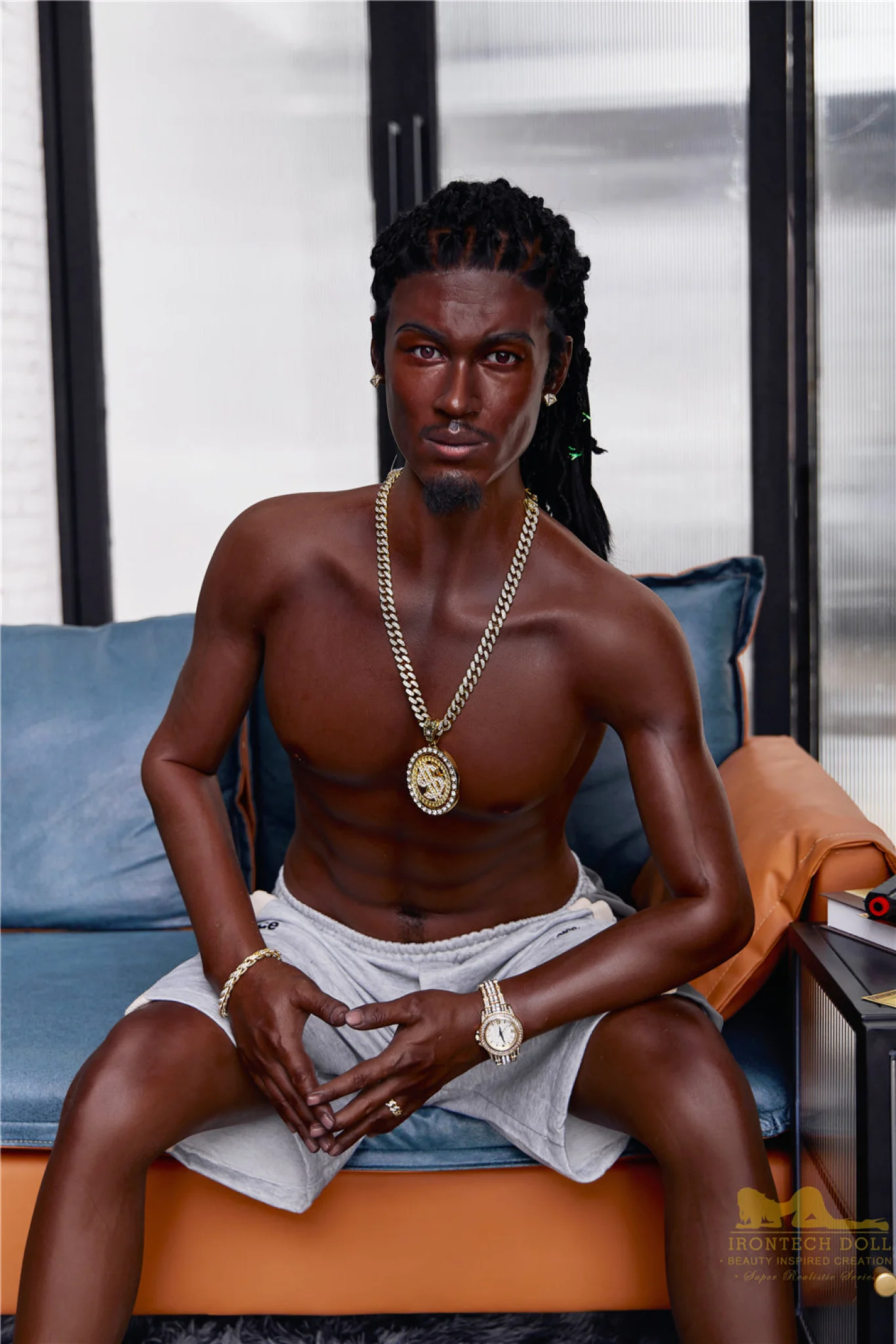 Bill  170cm(5ft7)  Ebony Silicone Male Sex Doll - IronTech Doll® - Image 28