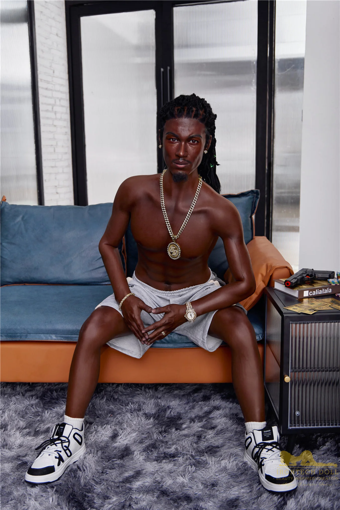 Bill  170cm(5ft7)  Ebony Silicone Male Sex Doll - IronTech Doll® - Image 30