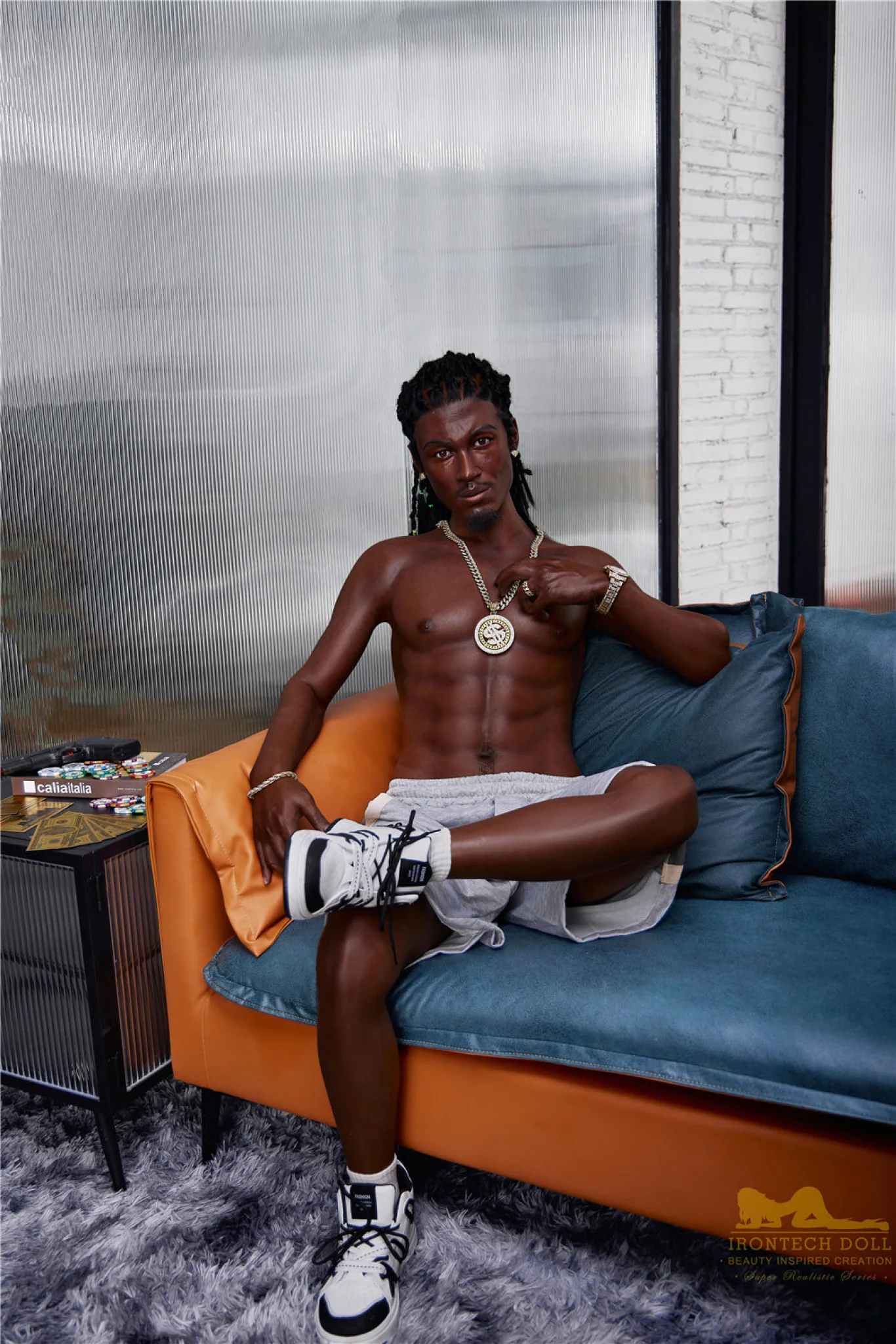 Bill  170cm(5ft7)  Ebony Silicone Male Sex Doll - IronTech Doll® - Image 32