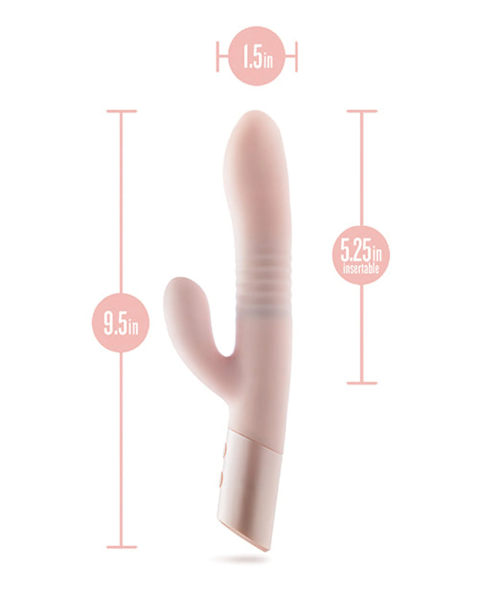 Blush Fraya Rabbit Rechargeable Vibrator - Pink - Image 5