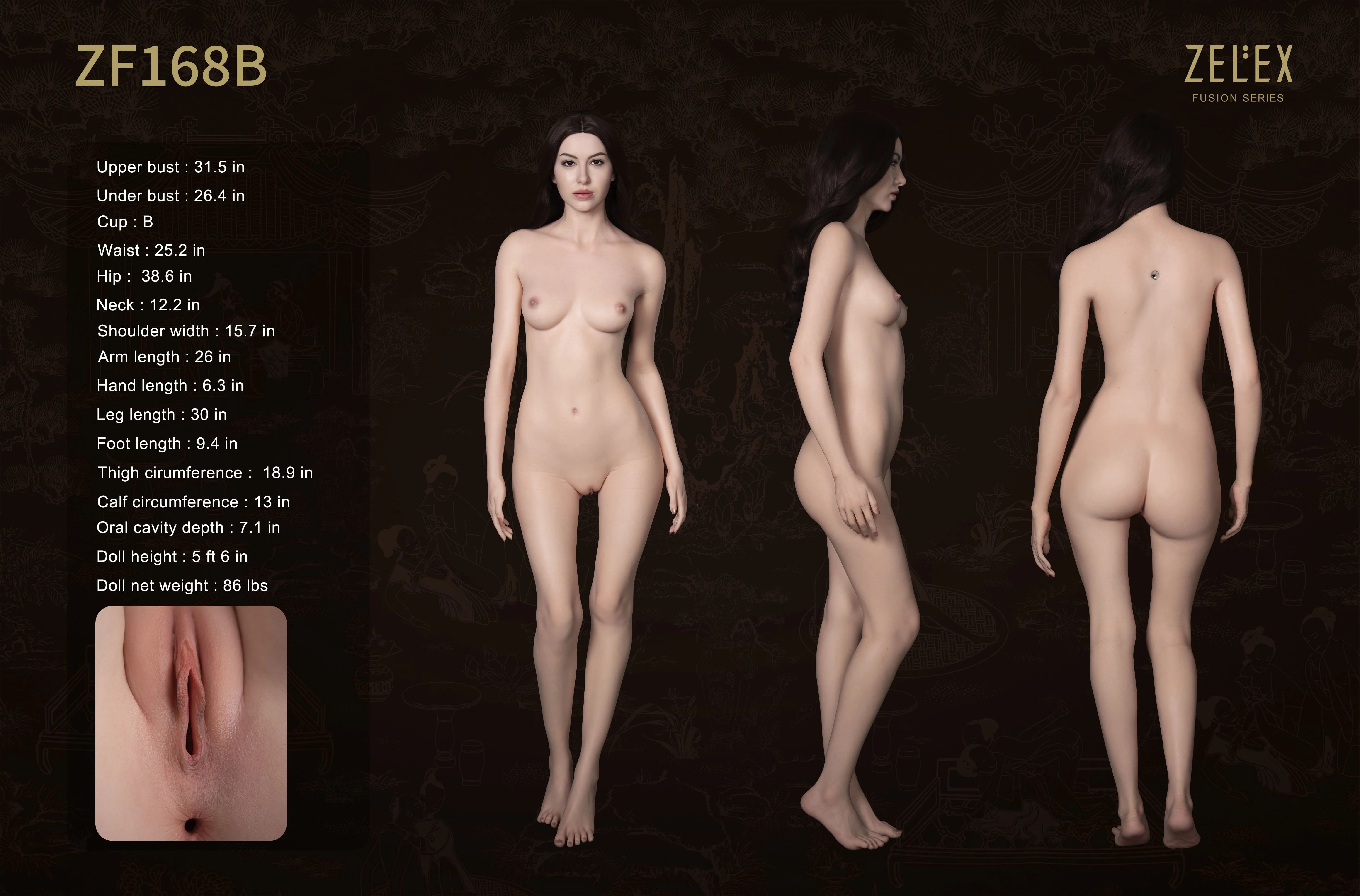 Brandy Silicone Sex Doll - ZFE01_1 Movable Jaw - Zelex Fusion Series - Image 42