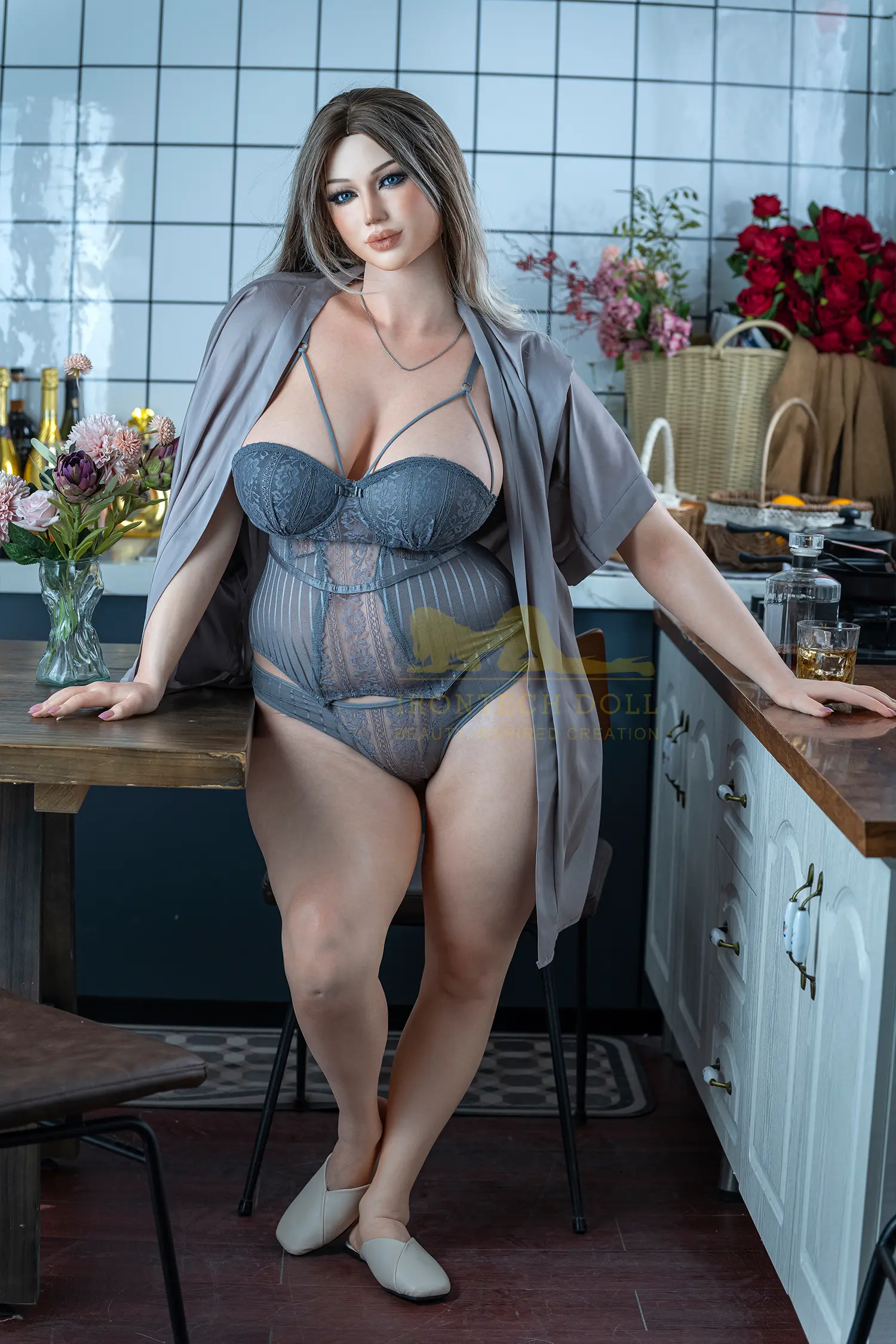 Celine 162cmplus (5ft3) F-Cup BBW Premium Silicone Sex Doll - Super Realistic Series -Irontech Doll® - Image 5