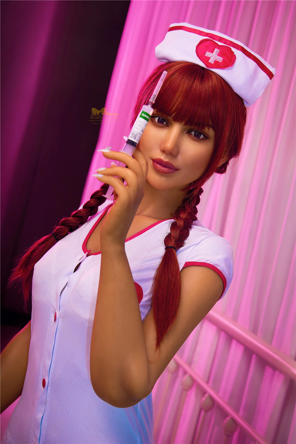 Celine Nurse 168cm(5ft6) A-Cup Silicone Love Doll - IronTech Doll® - Image 3