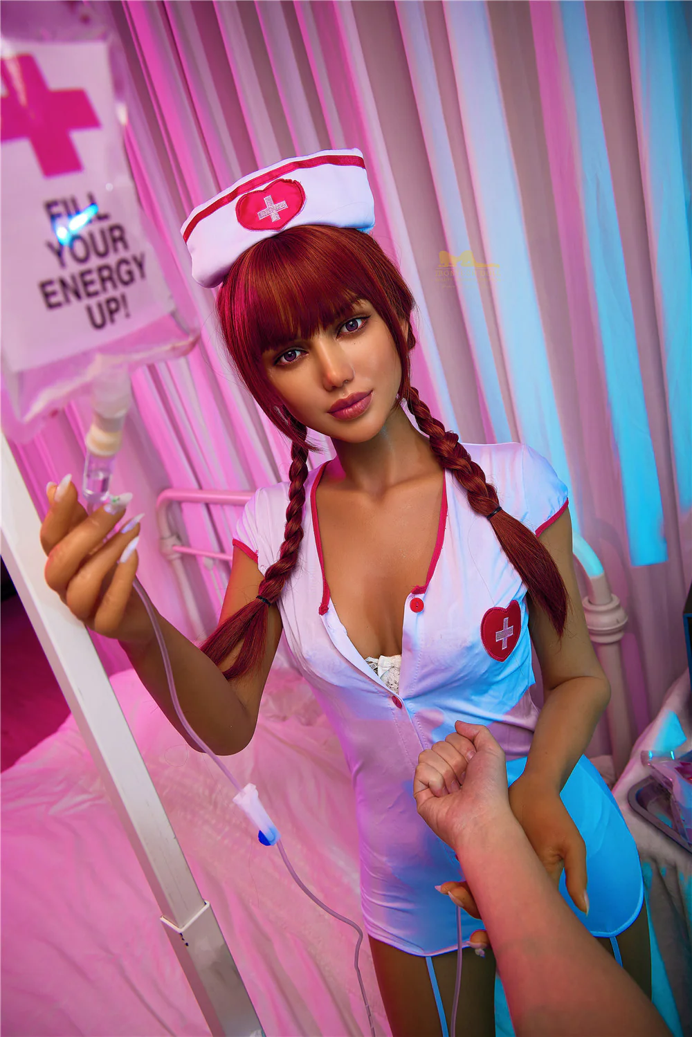 Celine Nurse 168cm(5ft6) A-Cup Silicone Love Doll - IronTech Doll® - Image 5