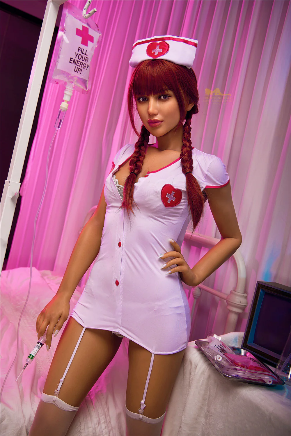 Celine Nurse 168cm(5ft6) A-Cup Silicone Love Doll - IronTech Doll® - Image 7