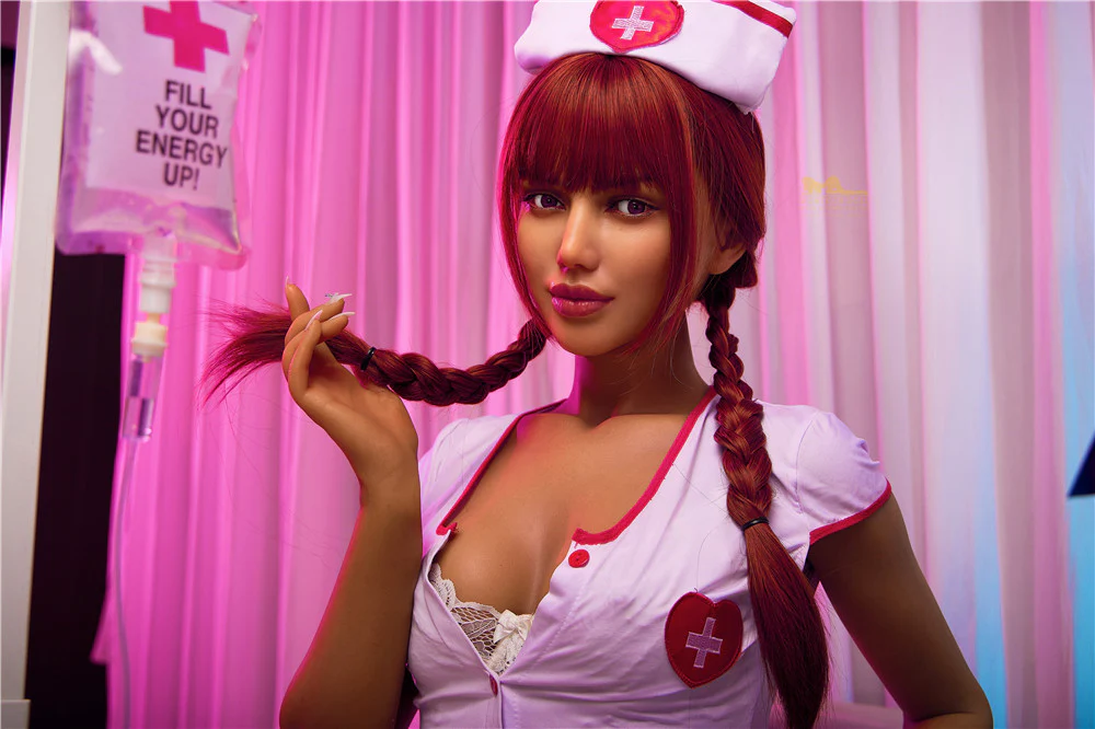 Celine Nurse 168cm(5ft6) A-Cup Silicone Love Doll - IronTech Doll® - Image 9