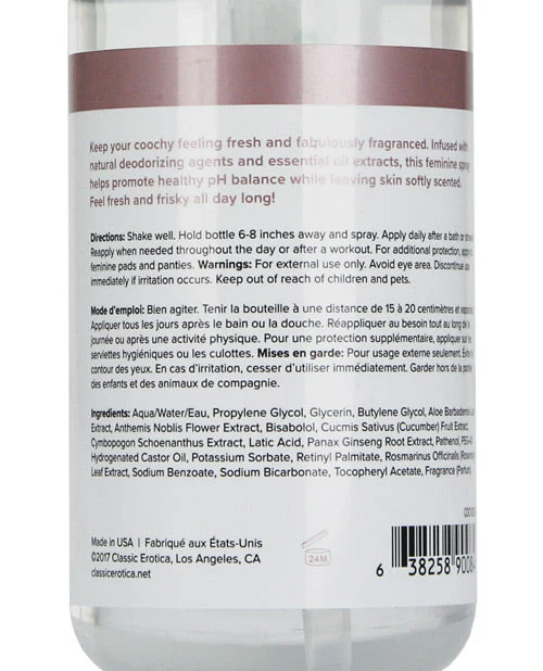 COOCHY Feel Fresh Intimate Spray - 4 oz Peony Prowess - Image 2