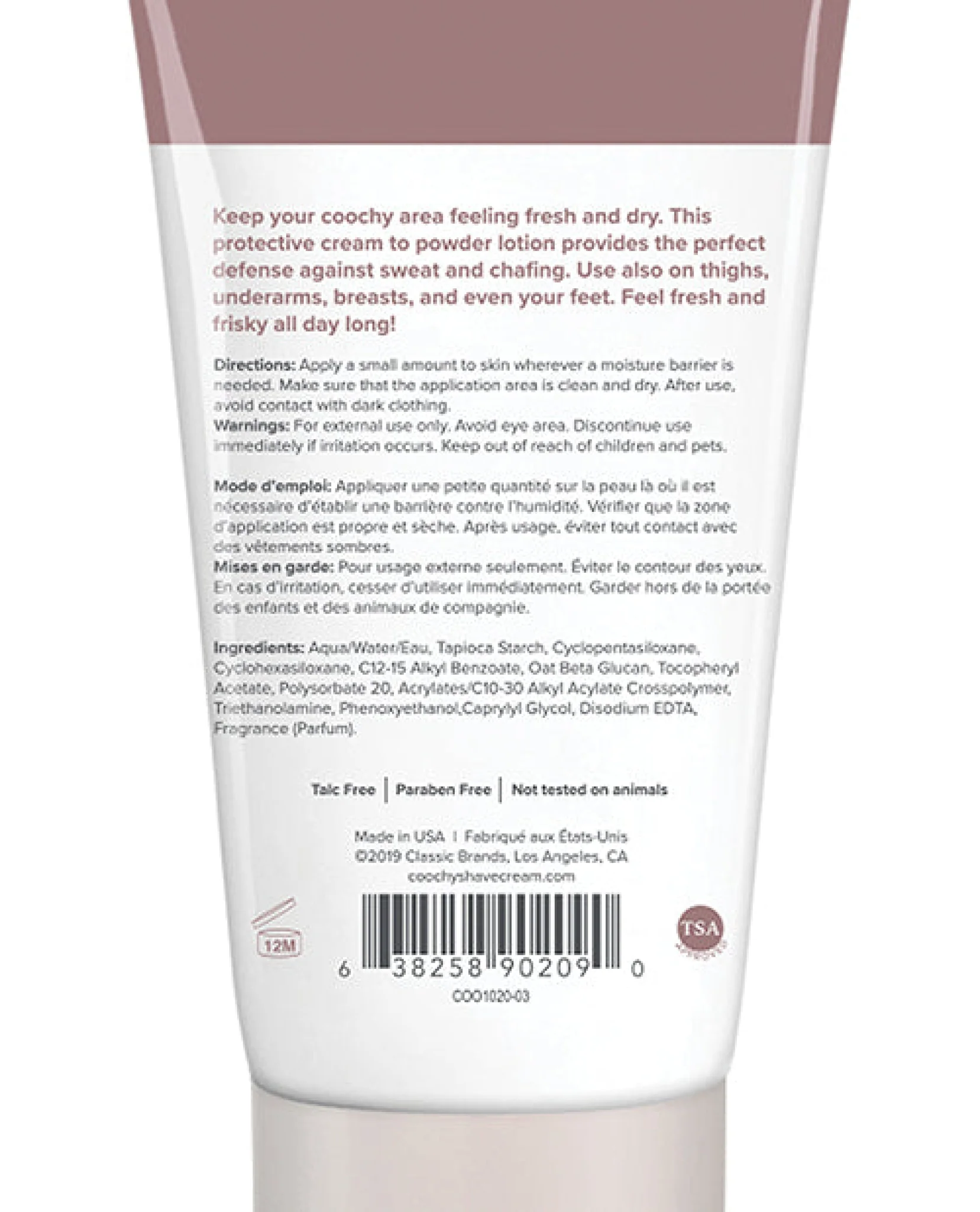 Coochy Sweat Defense Protection Lotion - 3.4 Oz Peony Prowess - Image 2