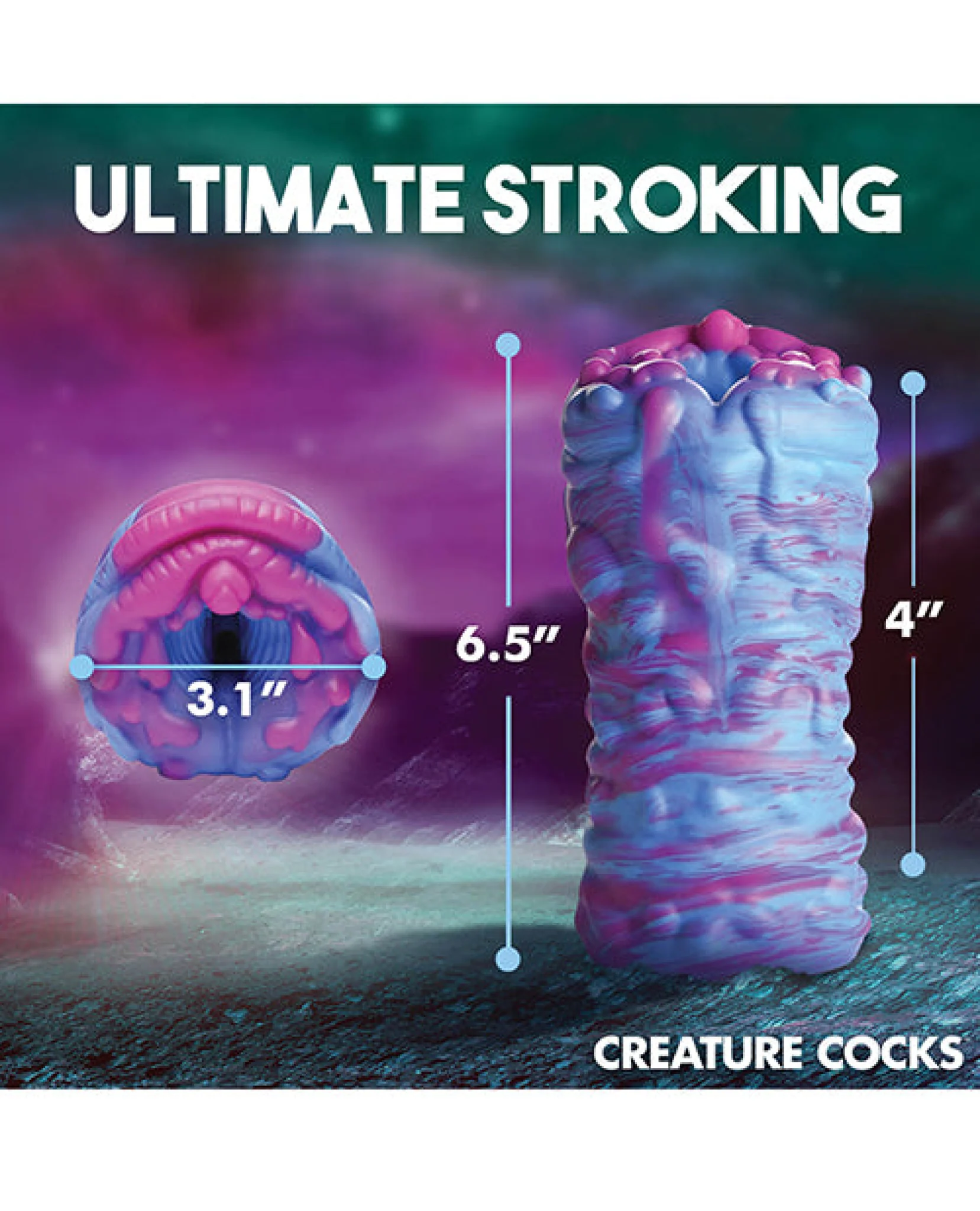 Creature Cocks Cyclone Alien Silicone Vagina Stroker - Image 5