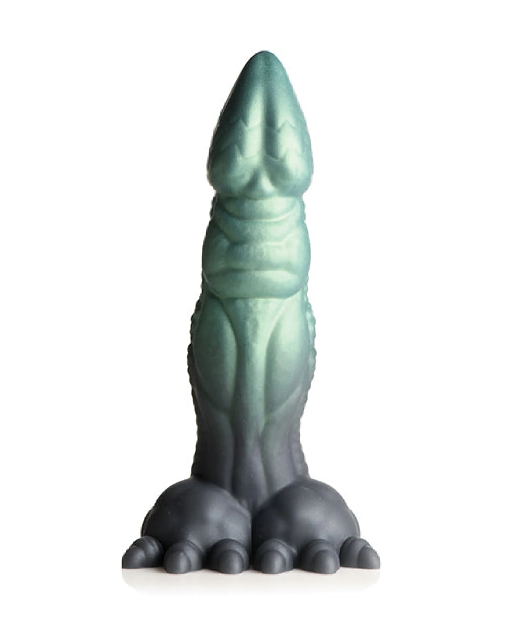 Creature Cocks Dickosaur Dinosaur Silicone Dildo  - Black/Teal - Image 2