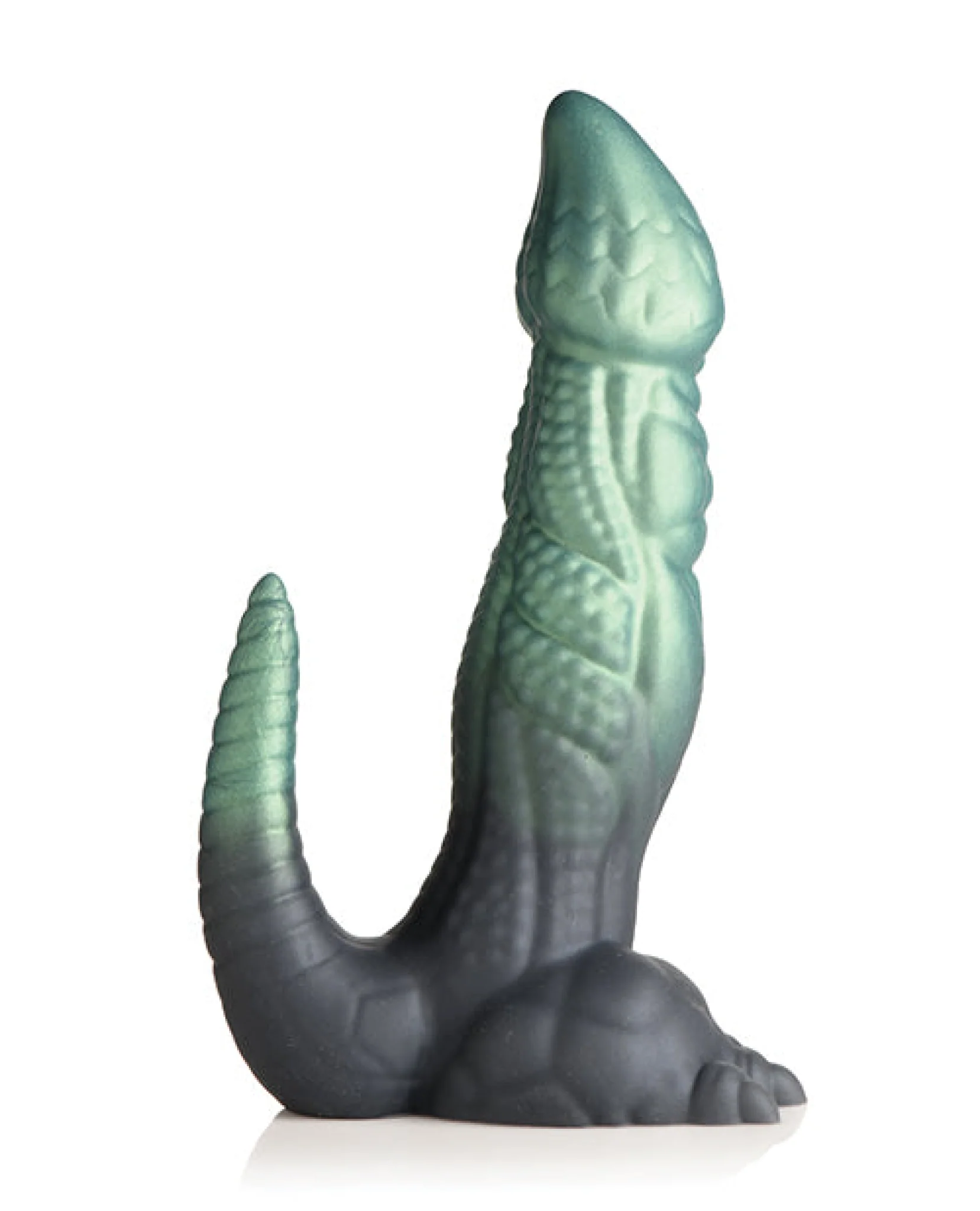 Creature Cocks Dickosaur Dinosaur Silicone Dildo  - Black/Teal - Image 5