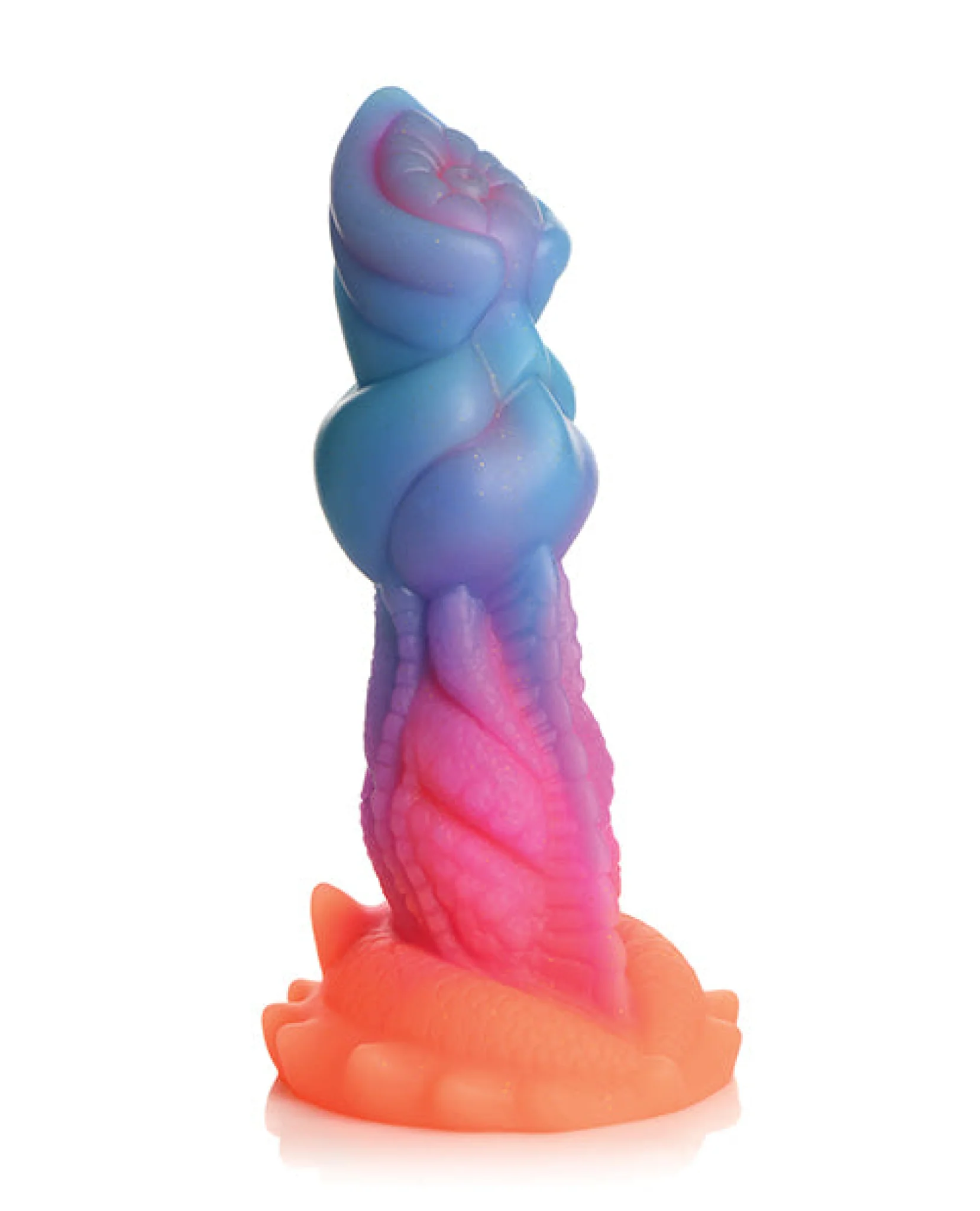 Creature Cocks Glow-in-the-Dark Aqua-Cock Silicone Dildo - Image 3