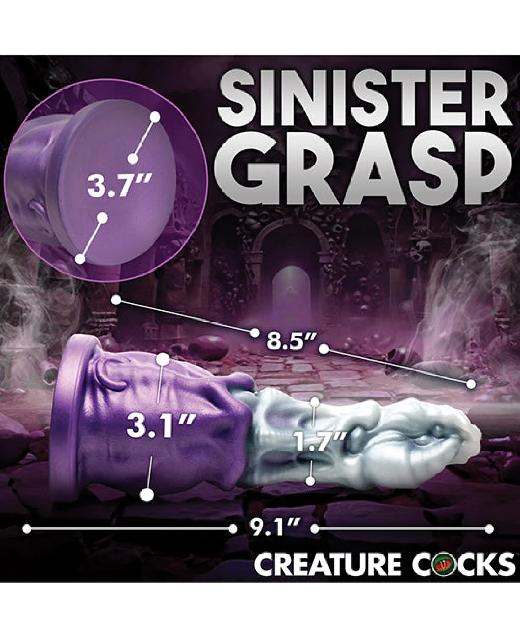 Creature Cocks Grim Reaper Silicone Dildo - Image 4