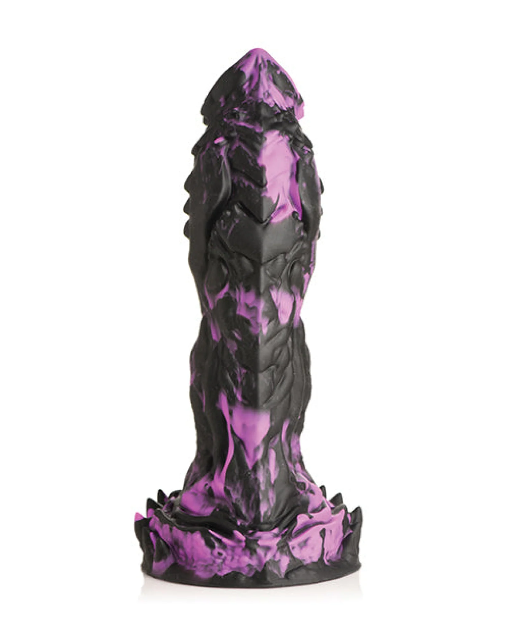 Creature Cocks Grim Silicone Dildo - Black/Purple - Image 4