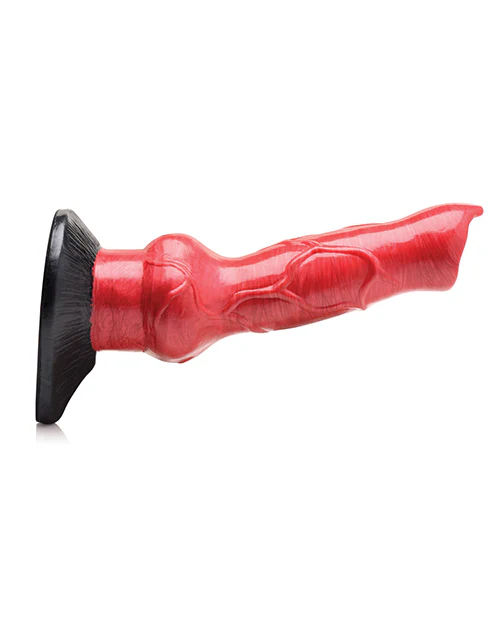 Creature Cocks Hell-Hound Canine Penis Silicone Dildo - Red/Black - Image 2