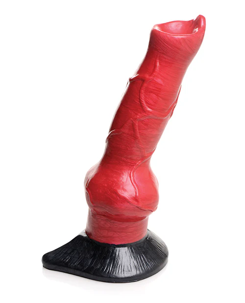 Creature Cocks Hell-Hound Canine Penis Silicone Dildo - Red/Black - Image 4