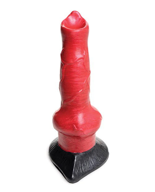 Creature Cocks Hell-Hound Canine Penis Silicone Dildo - Red/Black - Image 5