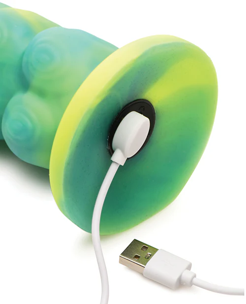 Creature Cocks Squirmer Thrusting & Vibrating Silicone Dildo w/Remote Control - Multi Color - Image 3