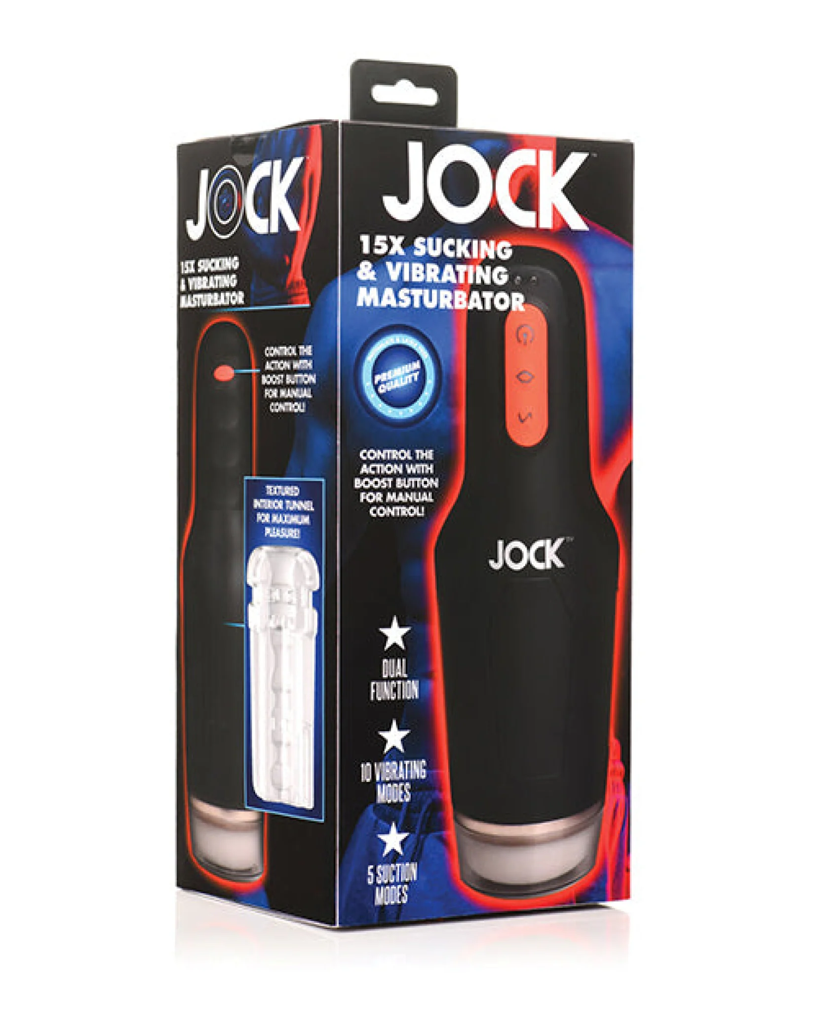 Curve Toys Jock 15x Sucking & Vibrating Masturbator - Image 2