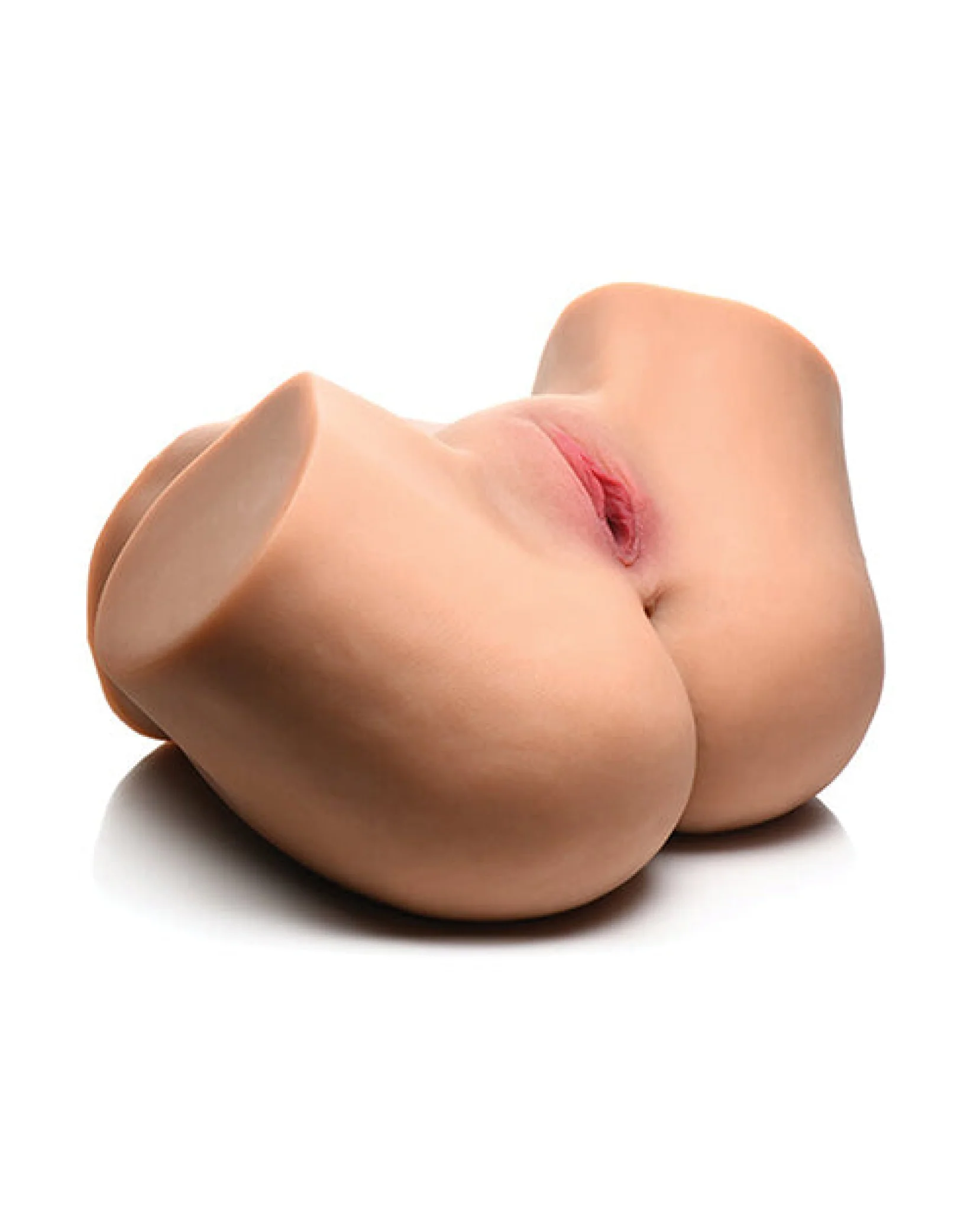 Curve Toys Mistress Vibrating & Squeezing Pussy & Ass Masturbator - Light - Image 5