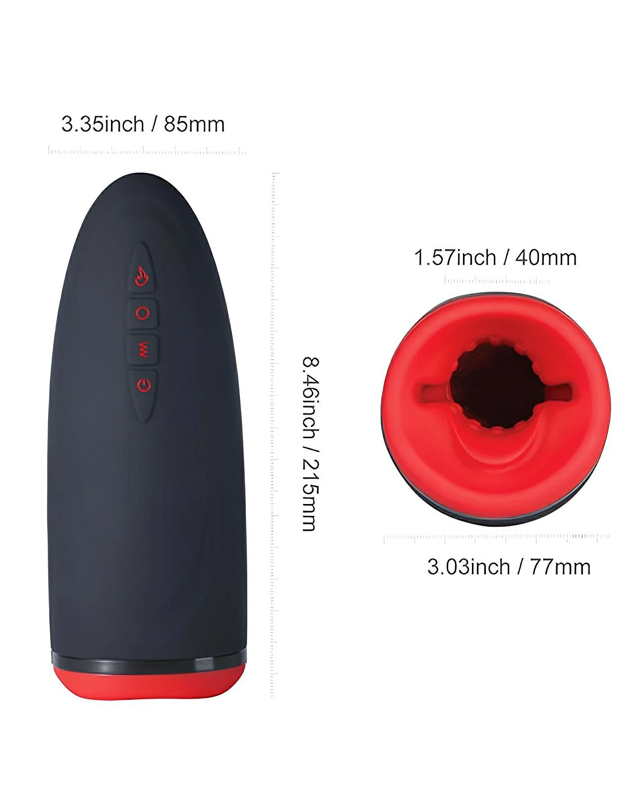 Dayo Autoblowjob Clamping Penis Massager - Black - Image 5