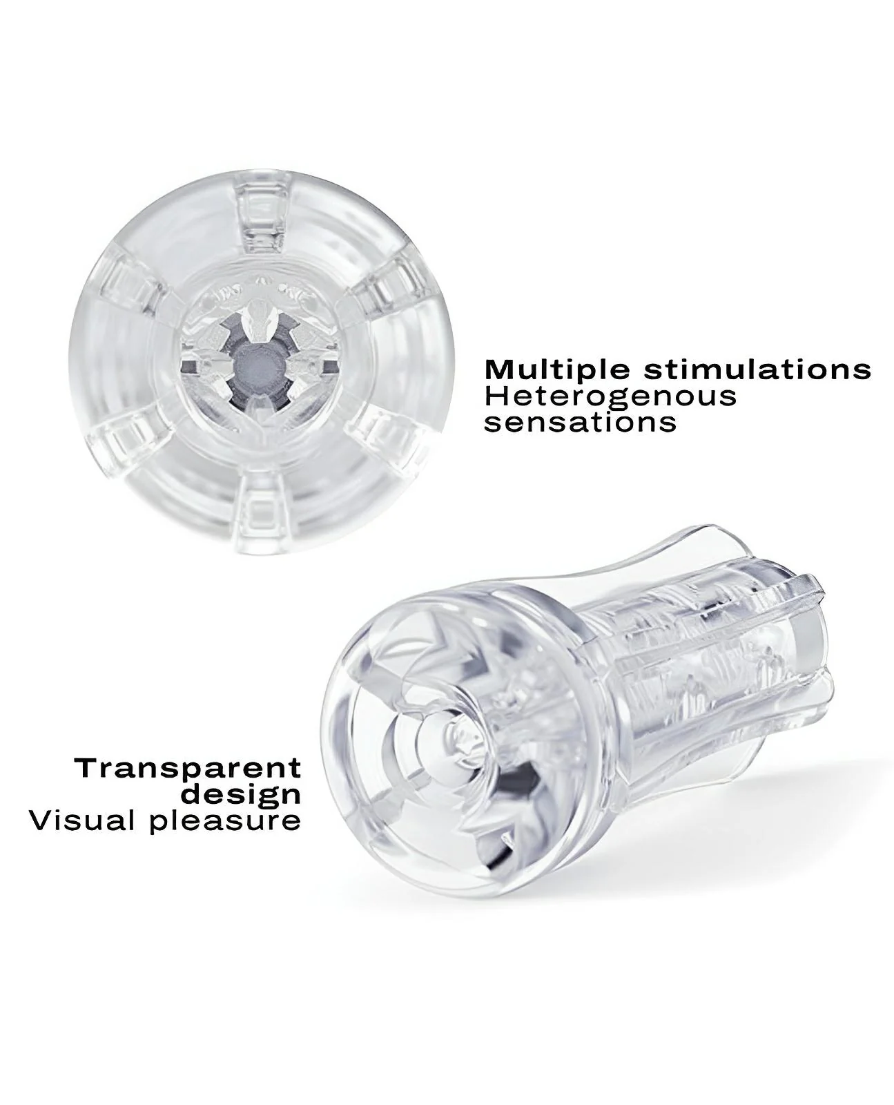 Dorcel Deep Blow Multi Sensation Sleeve - Clear - Image 4