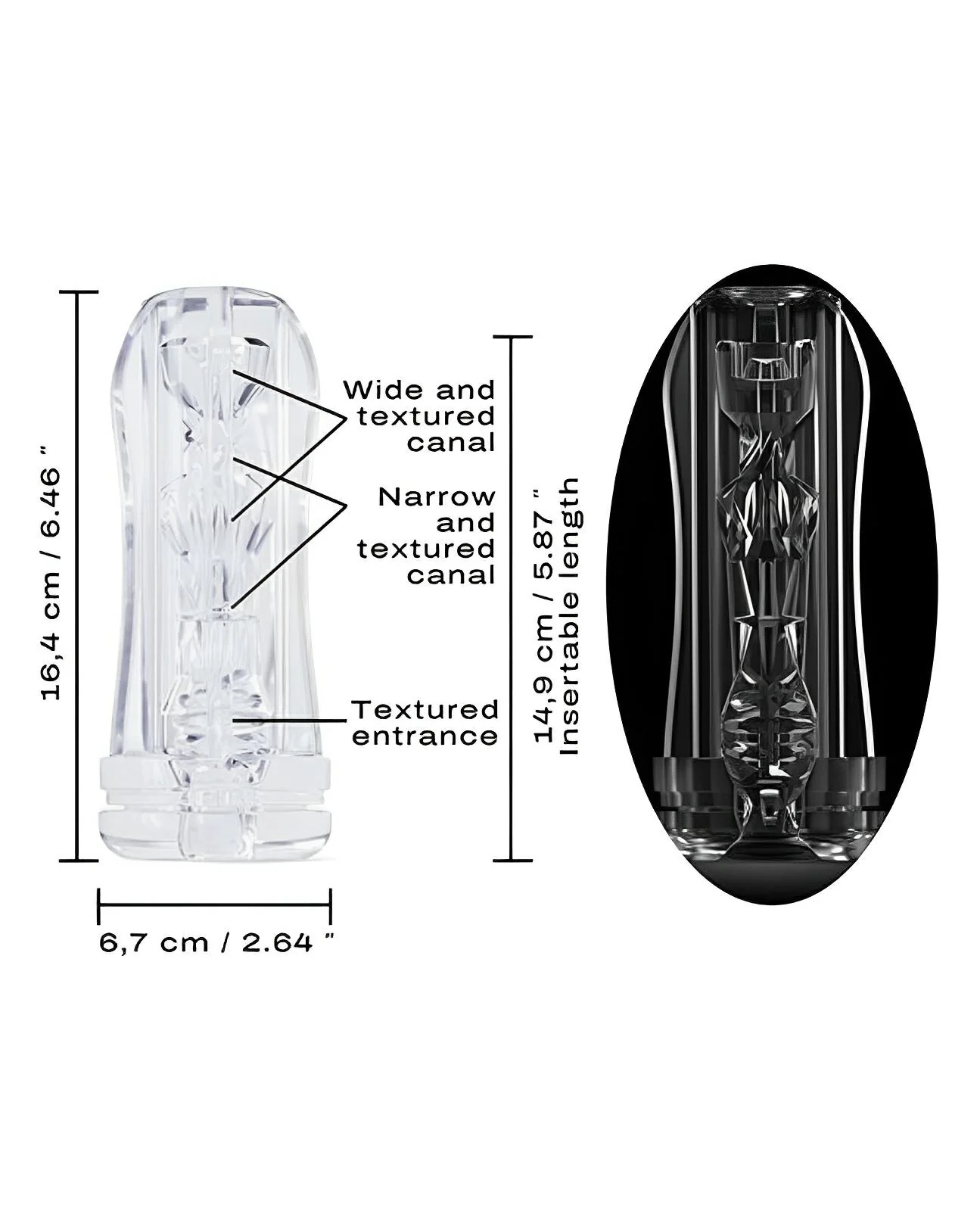 Dorcel Deep Blow Multi Sensation Sleeve - Clear - Image 5