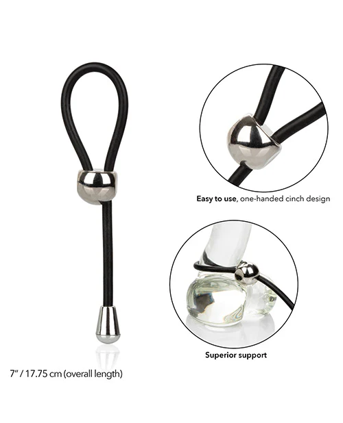 E-Z Cinch Silicone Lasso - Black - Image 3
