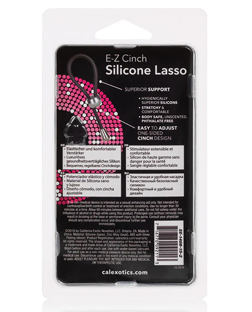 E-Z Cinch Silicone Lasso - Black - Image 5
