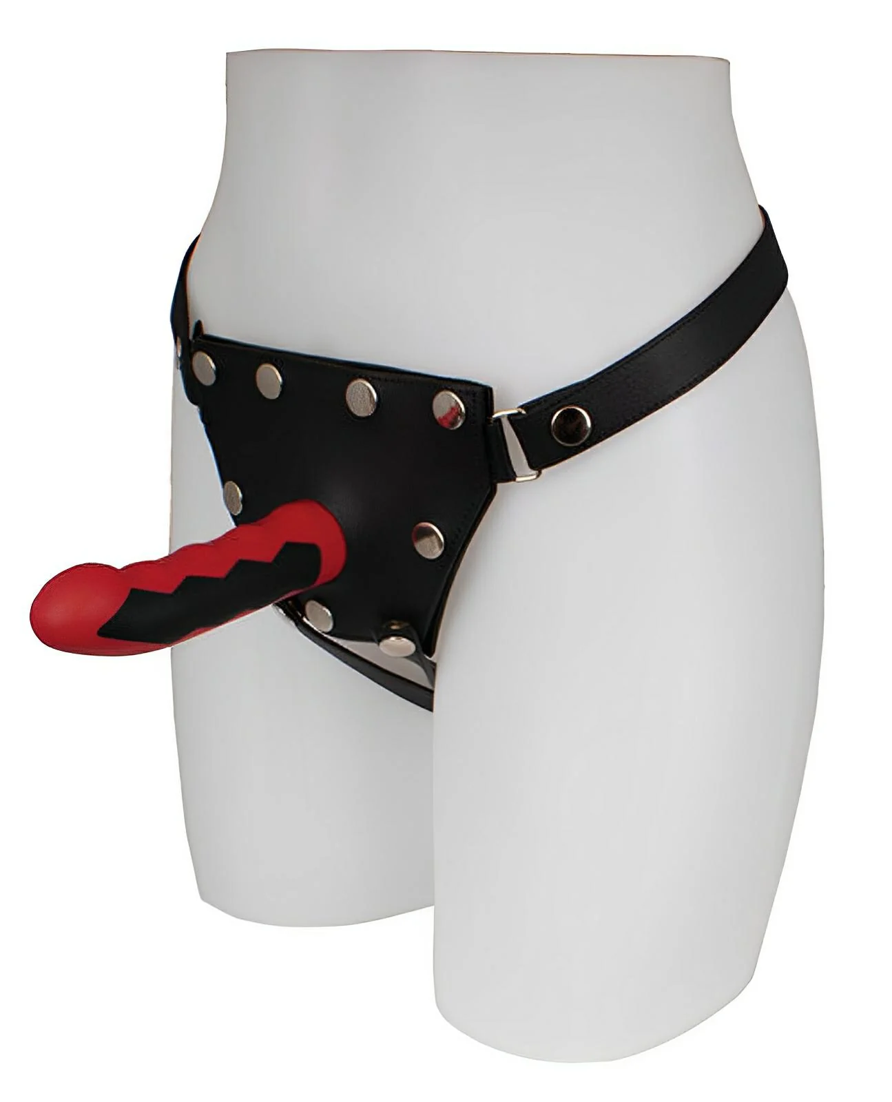 Electrastim Silicone Fusion Komodo Dildo - Red-black - Image 2