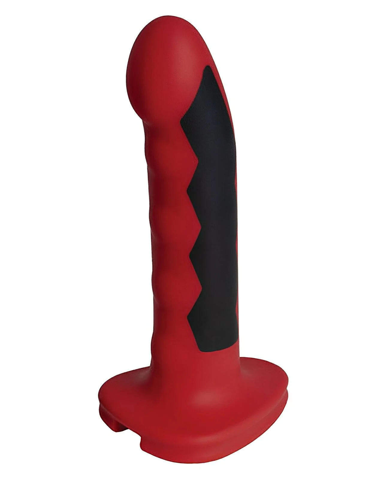 Electrastim Silicone Fusion Komodo Dildo - Red-black - Image 4