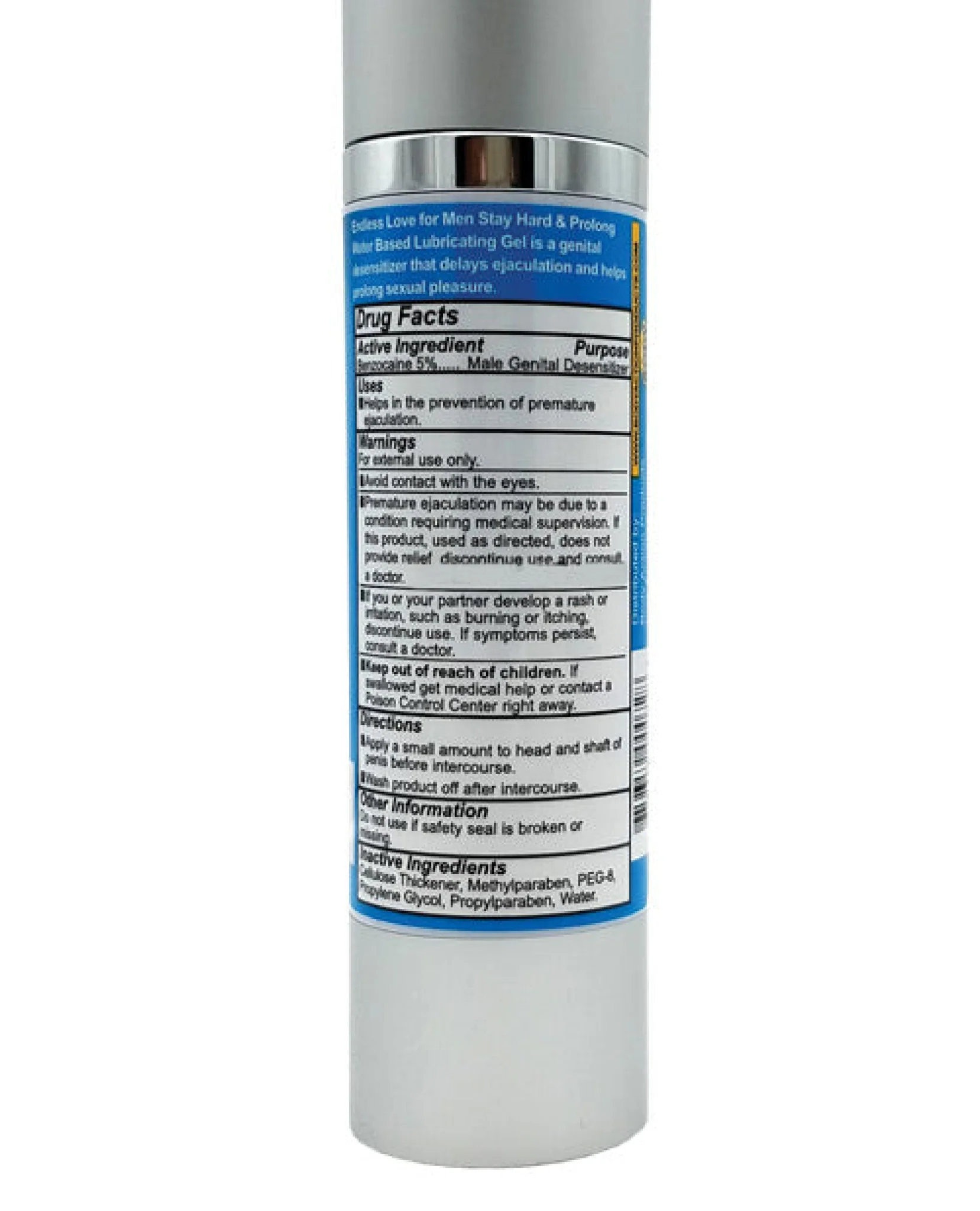 Endless Love For Men Stayhard & Prolong Lubricant - 1.7 Oz - Image 2