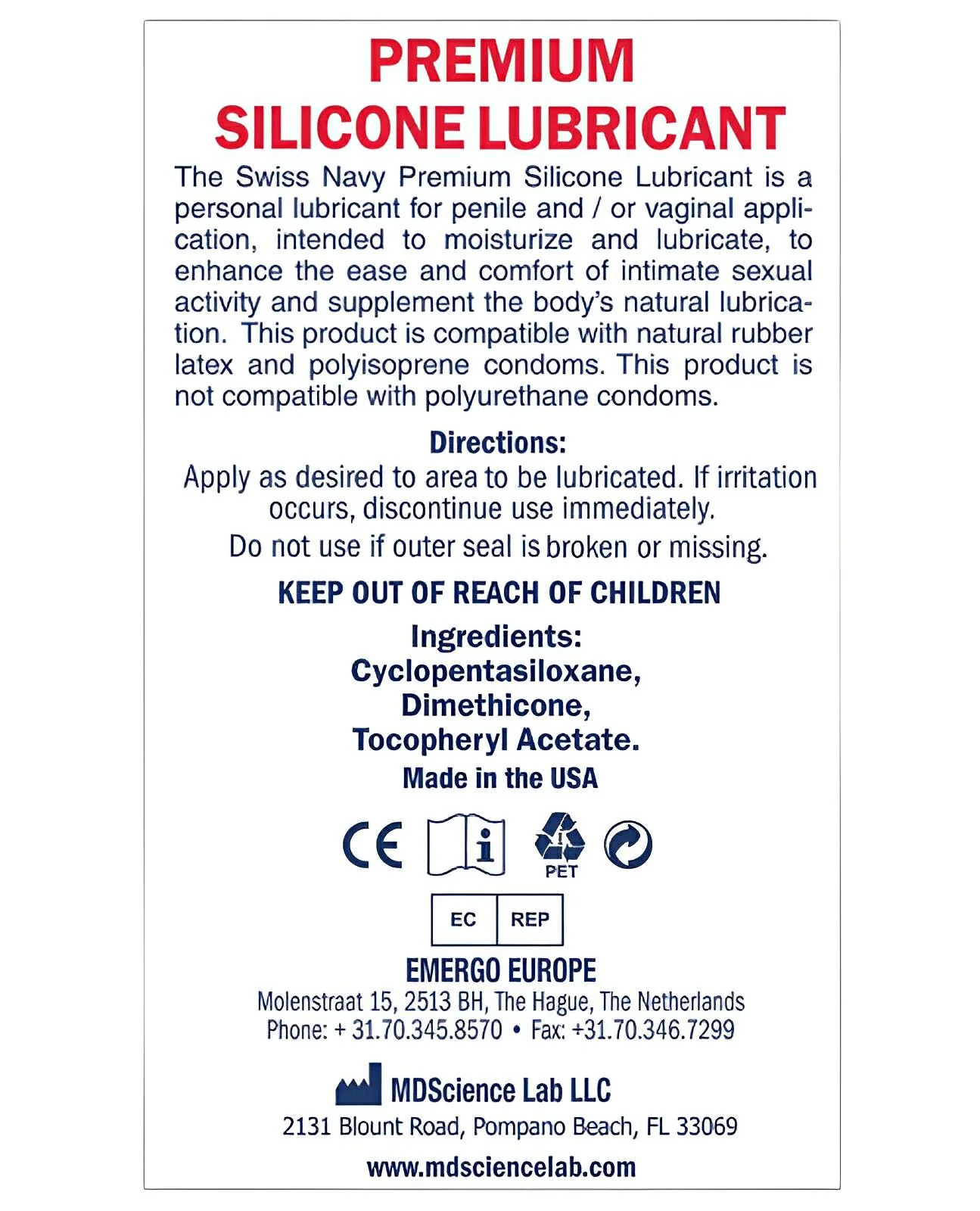 Swiss Navy Lube Silicone - Luxurious Personal Lubricant - Image 2