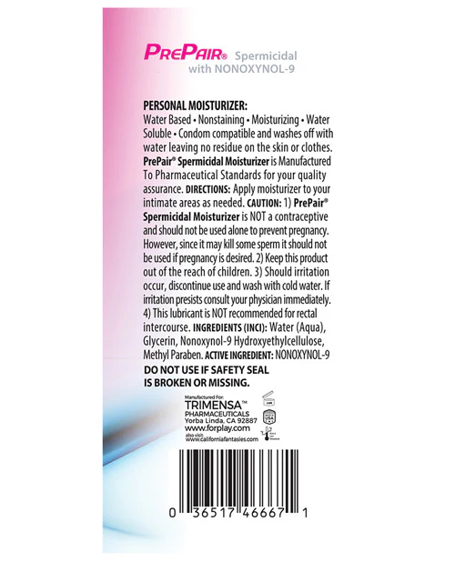 Prepair Spermicidal Lubricant - Image 2