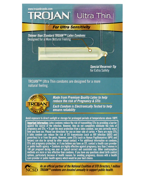 Trojan Ultra Thin Condoms - Image 2