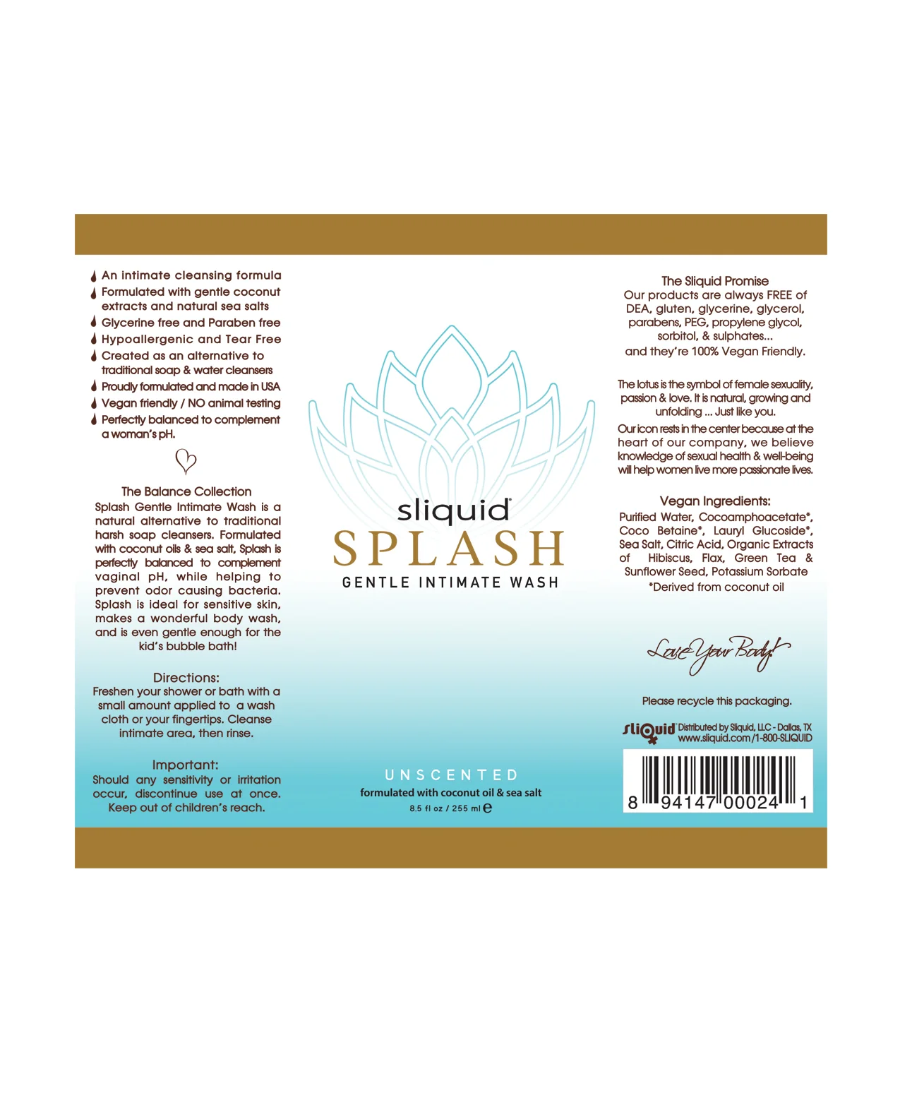 Sliquid Splash Feminine Wash - Image 2