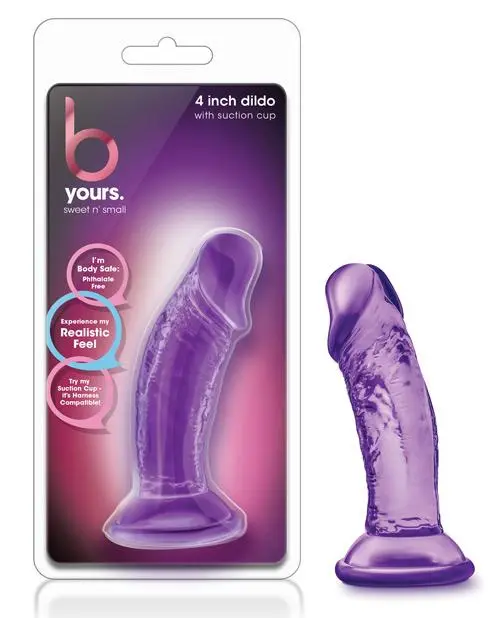 "Blush B Yours Sweet N Small 4"" Dildo W/ Suction Cup" - Image 4