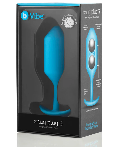 B-vibe Weighted Snug Plug 3 - 180 G - Image 6